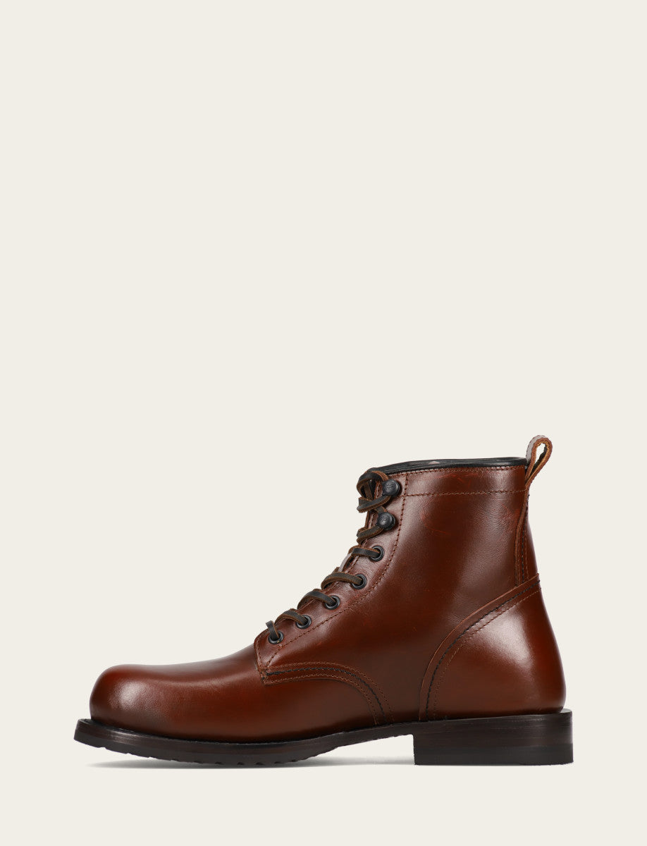 Frye Hot Sale - Men's Mahogany Hudson Workboot Plain Toe