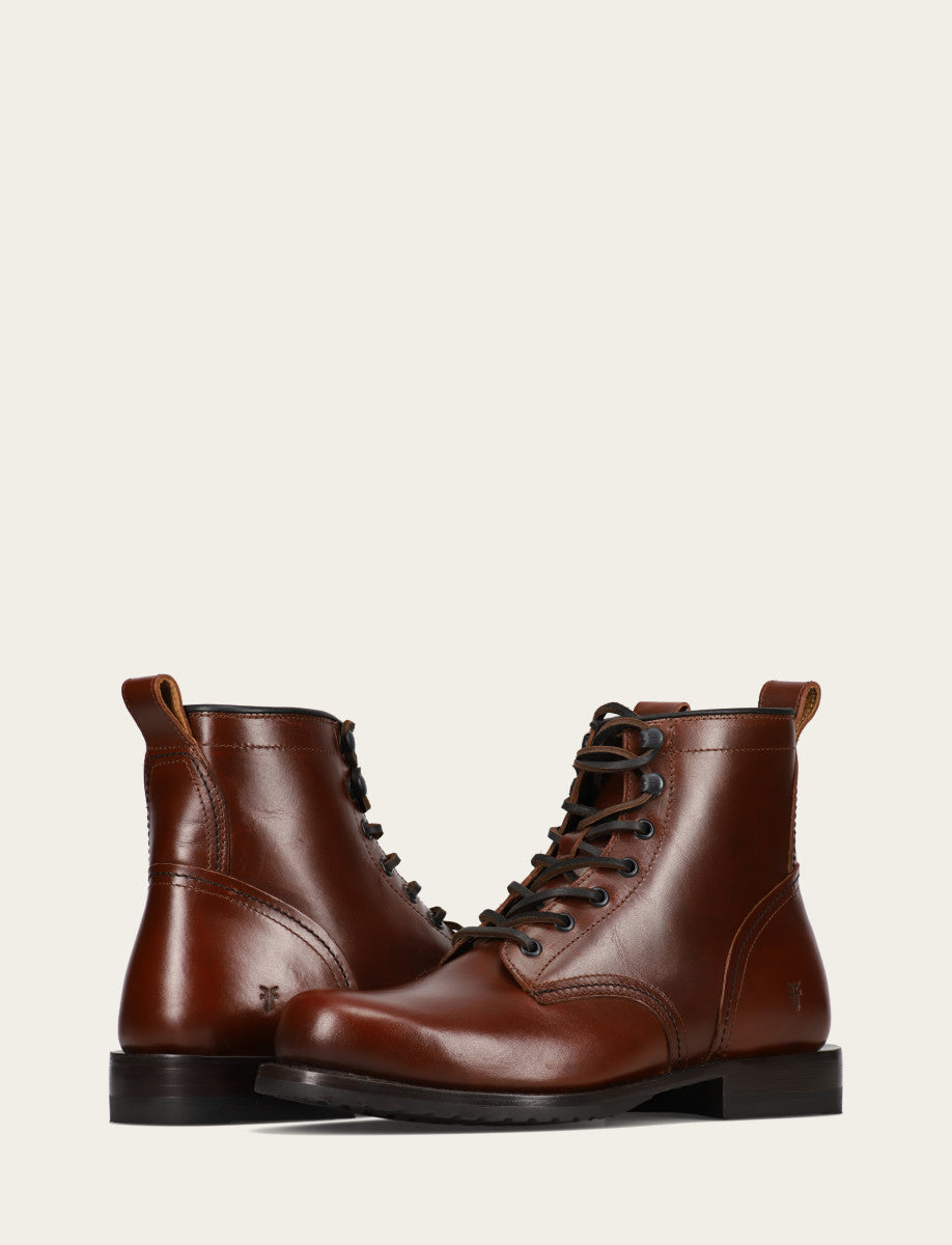 Frye Hot Sale - Men's Mahogany Hudson Workboot Plain Toe