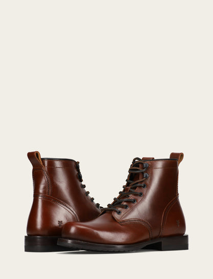Frye Hot Sale - Men's Mahogany Hudson Workboot Plain Toe