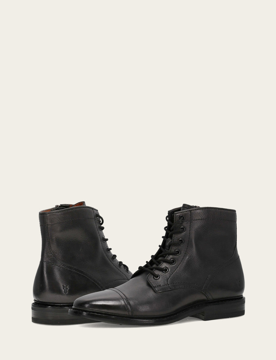 Frye Hot Sale - Men's Black Paul Mid Lace Boot