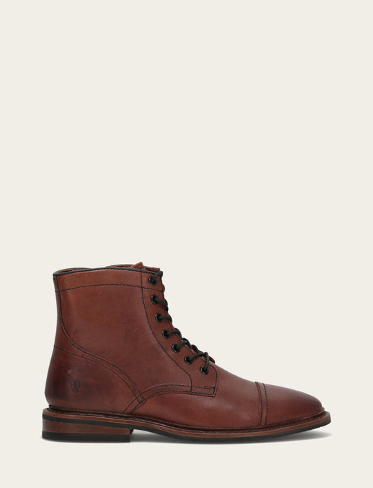 Frye New - Men's Brown Paul Mid Lace Boot