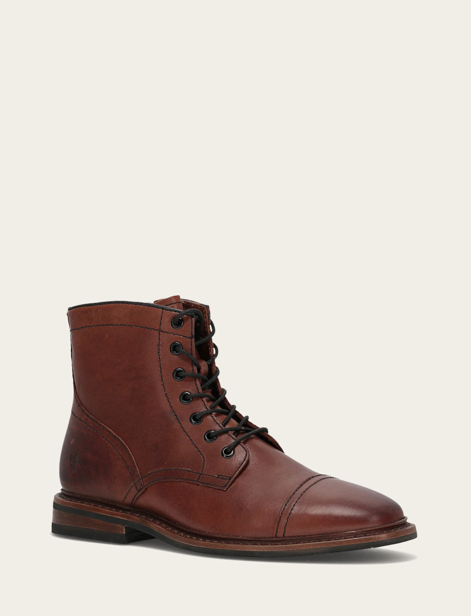Frye New - Men's Brown Paul Mid Lace Boot