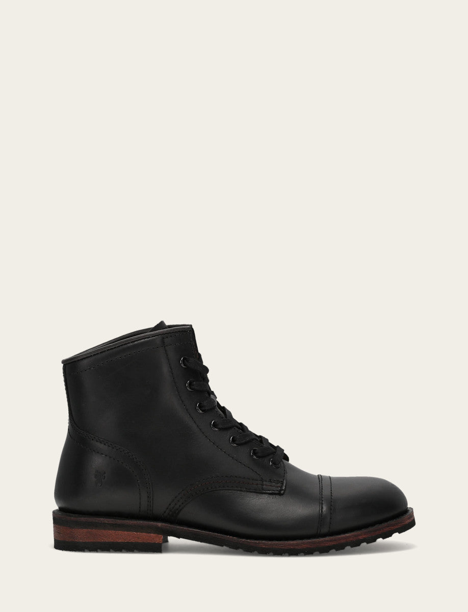 Frye Great Value - Men's Black Landon Midlace Boot