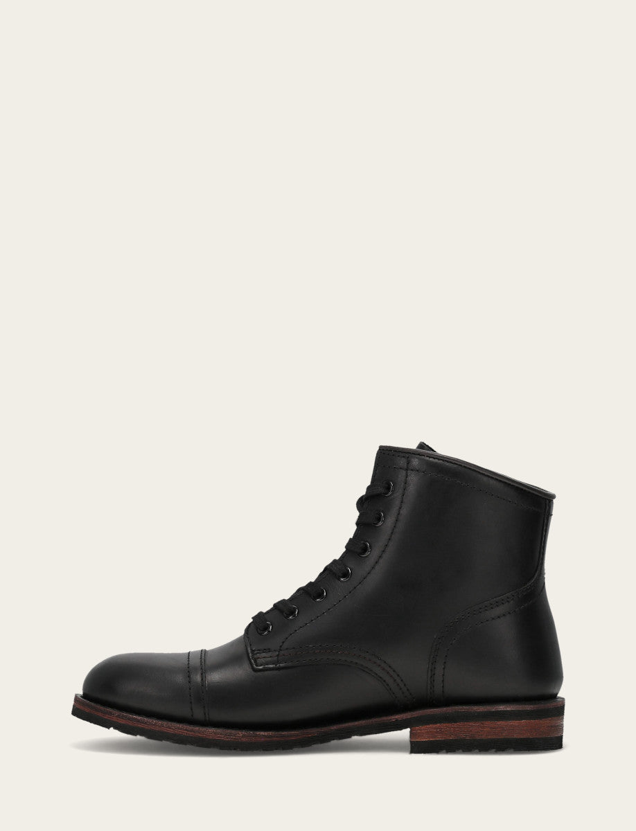 Frye Great Value - Men's Black Landon Midlace Boot