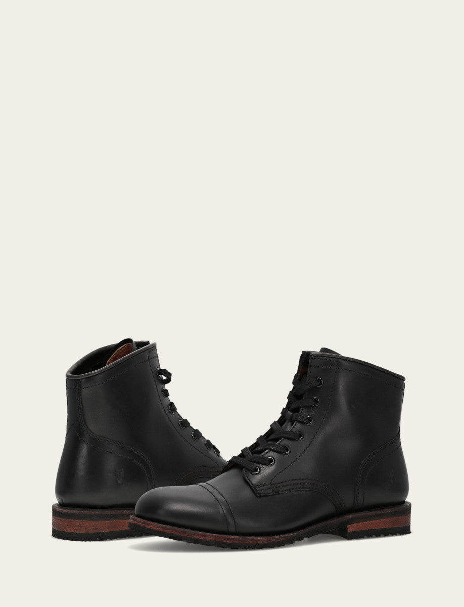 Frye Great Value - Men's Black Landon Midlace Boot