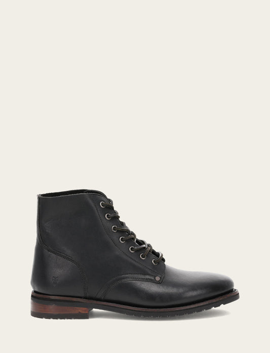 Frye Recommended - Men's Black Barrett Lace Up Boots