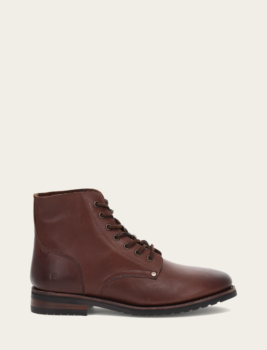 Frye Latest - Men's Cognac Barrett Lace Up Boots