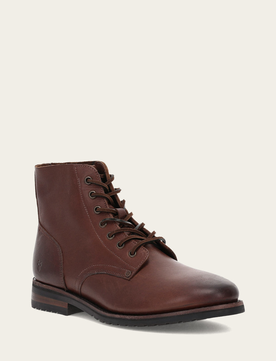 Frye Latest - Men's Cognac Barrett Lace Up Boots