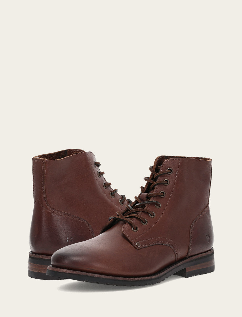 Frye Latest - Men's Cognac Barrett Lace Up Boots