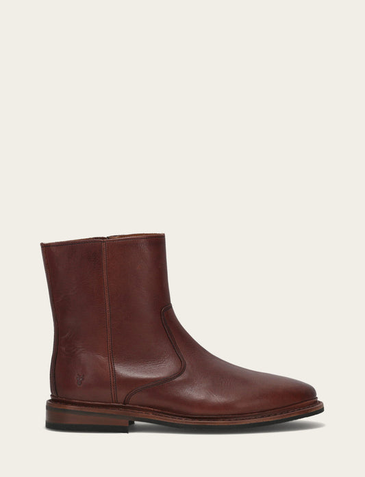 Frye Essential - Men's Brown Paul Inside Zip Boot