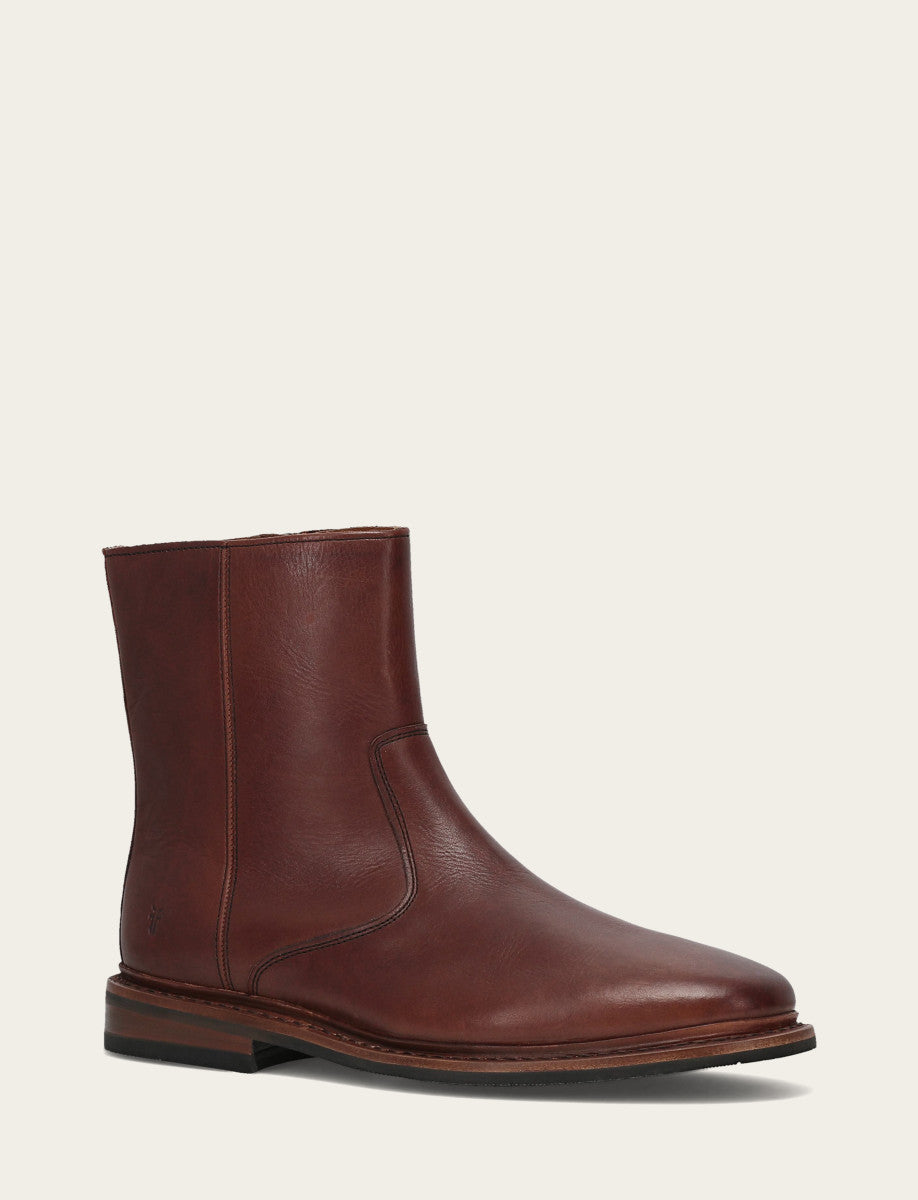 Frye Essential - Men's Brown Paul Inside Zip Boot