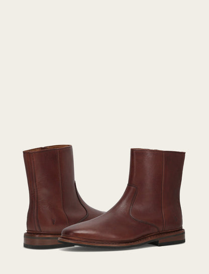 Frye Essential - Men's Brown Paul Inside Zip Boot