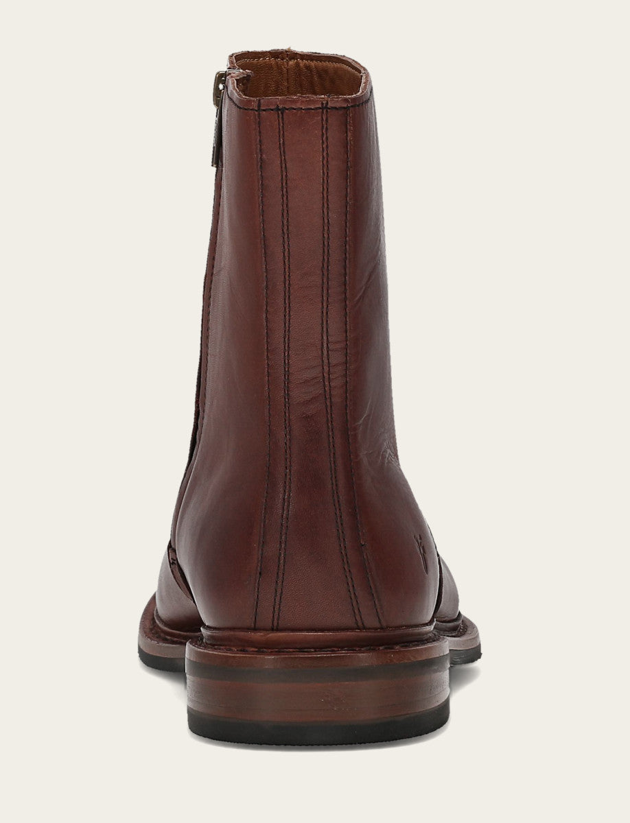 Frye Essential - Men's Brown Paul Inside Zip Boot