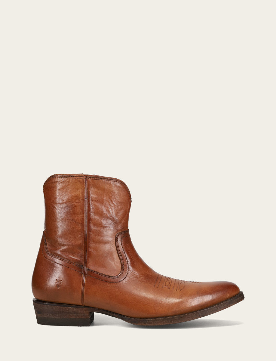 Frye Special Offer - Men's Cognac Austin Inside Zip Boots