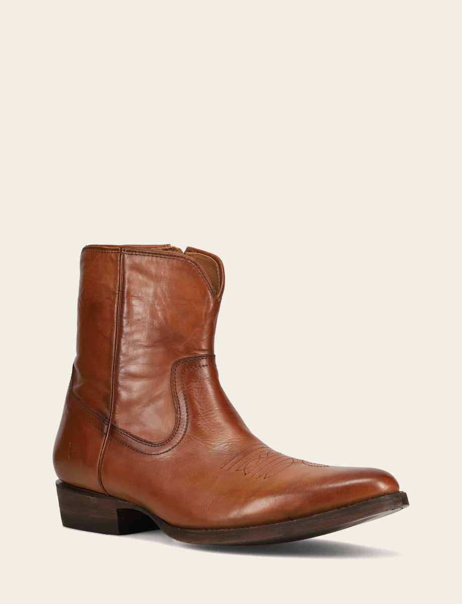 Frye Special Offer - Men's Cognac Austin Inside Zip Boots