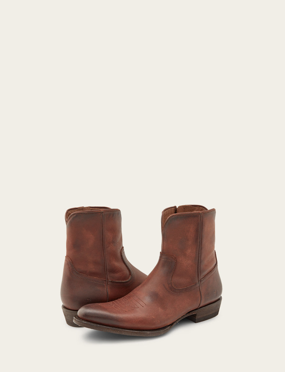 Frye Special Offer - Men's Cognac Austin Inside Zip Boots
