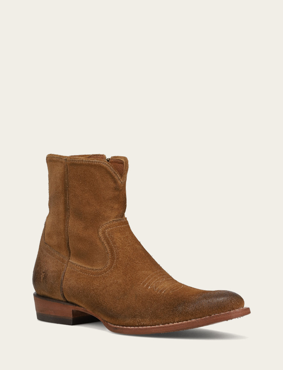 Frye Exclusive - Men's Dark Ash Austin Inside Zip Boots
