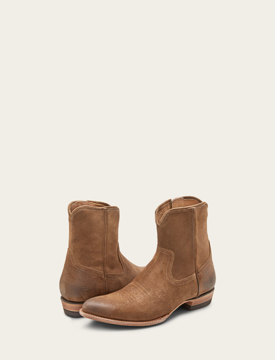 Frye Exclusive - Men's Dark Ash Austin Inside Zip Boots