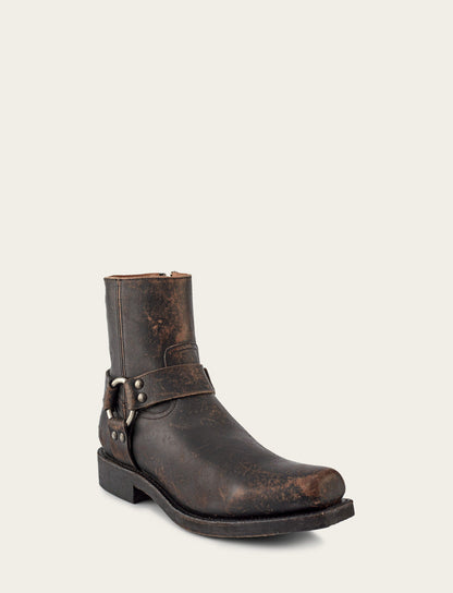 Frye Trusted - Men's Antiqued Black Conway Harness Moto Boots