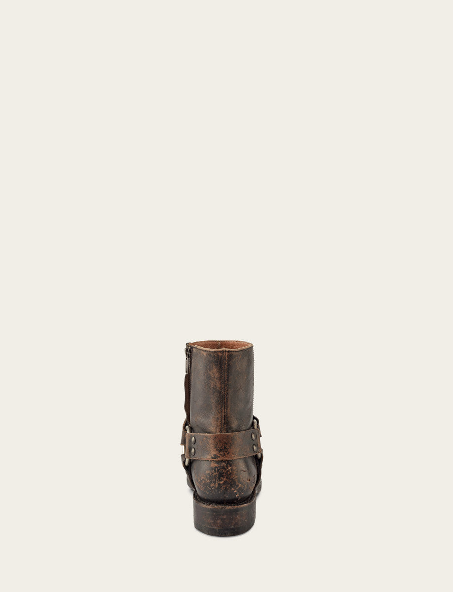 Frye Trusted - Men's Antiqued Black Conway Harness Moto Boots