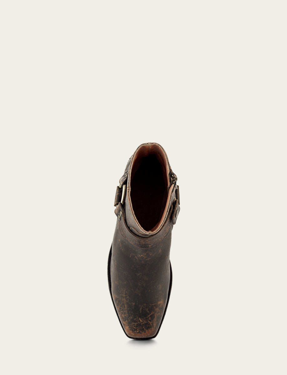 Frye Trusted - Men's Antiqued Black Conway Harness Moto Boots