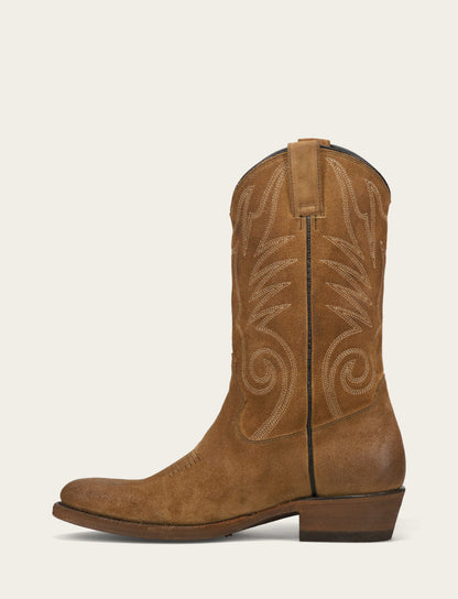 Frye Best Price - Men's Mushroom Grady Vintage Stitch Western Boots