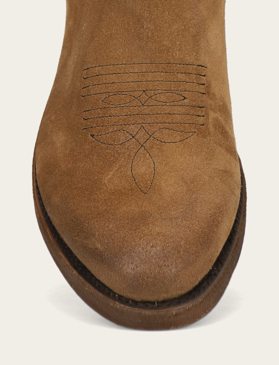 Frye Best Price - Men's Mushroom Grady Vintage Stitch Western Boots