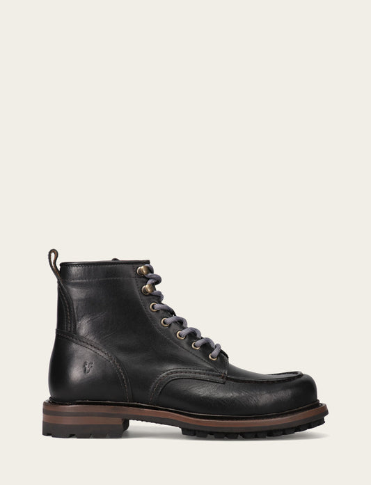 Frye Special Offer - Men's Black Hudson Workboot Lug