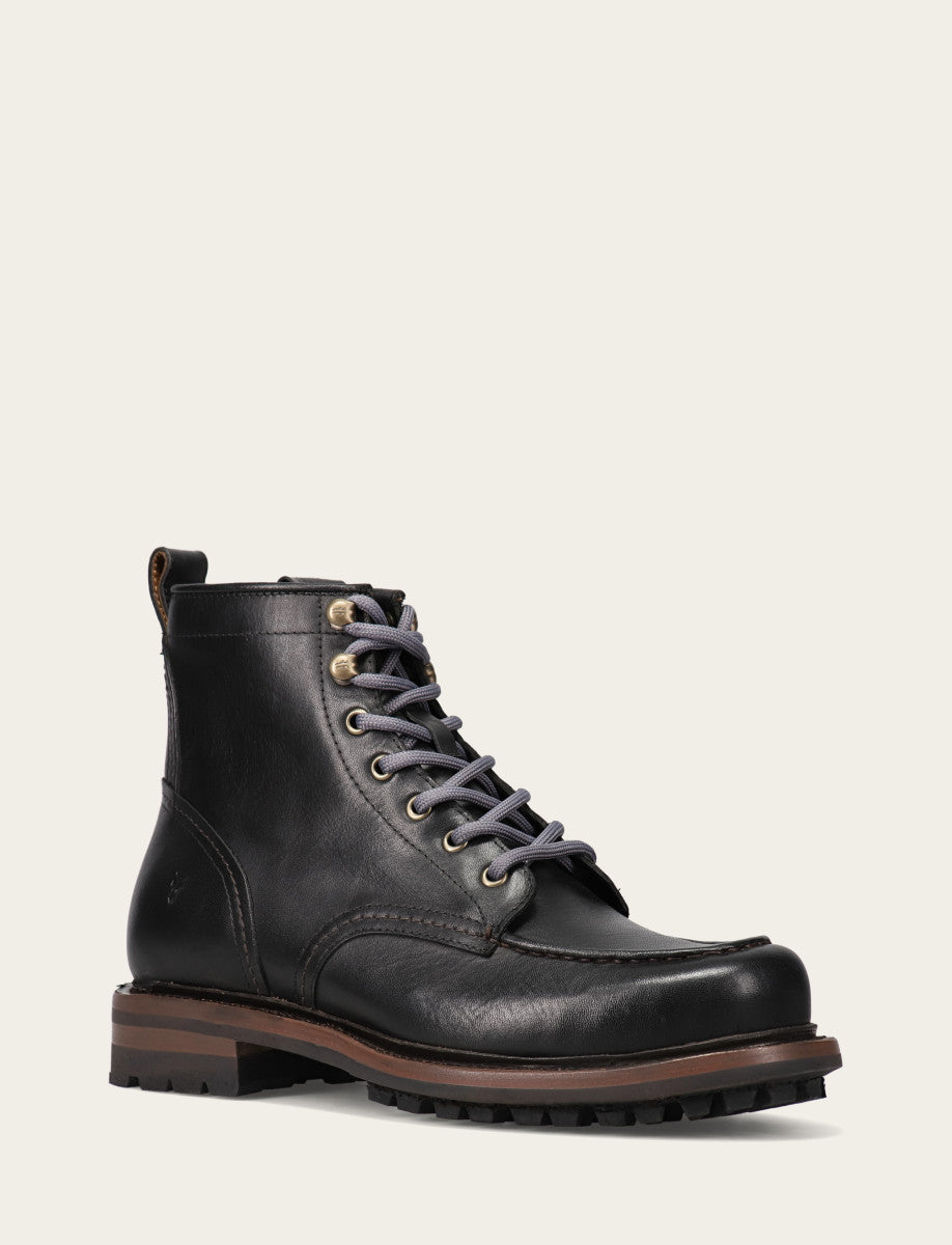Frye Special Offer - Men's Black Hudson Workboot Lug