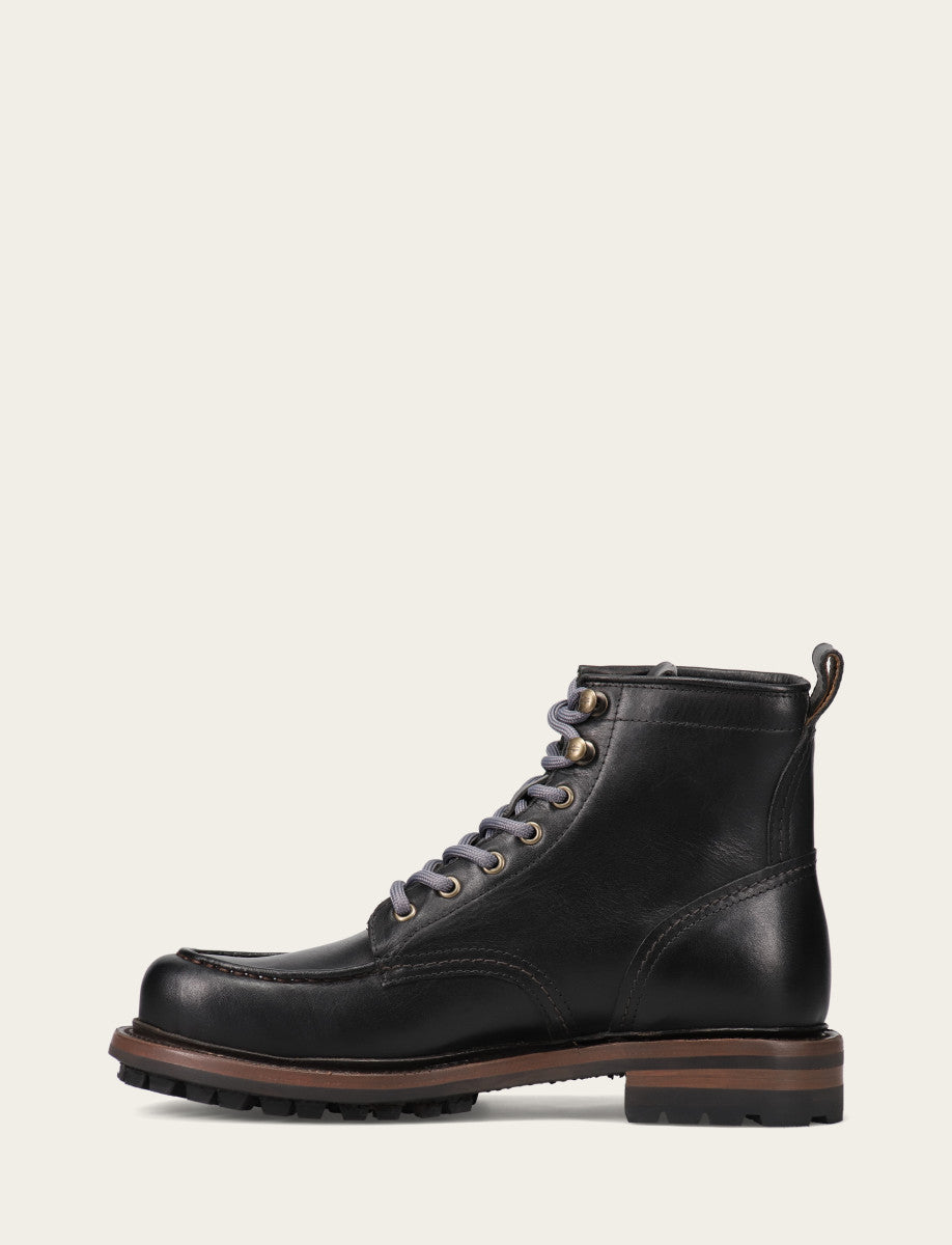 Frye Special Offer - Men's Black Hudson Workboot Lug