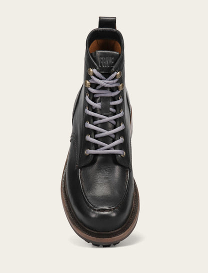 Frye Special Offer - Men's Black Hudson Workboot Lug