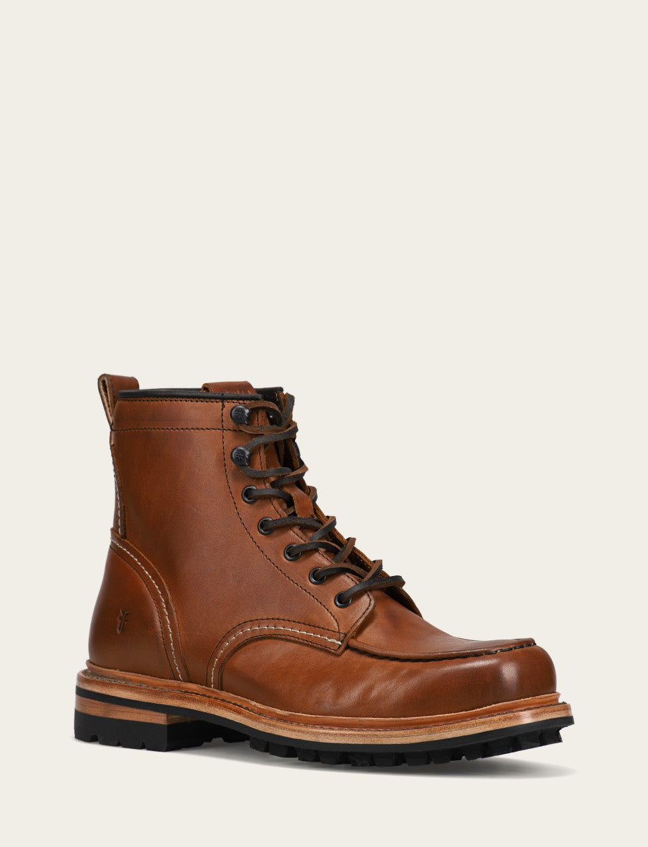Frye Special Offer - Men's Caramel Hudson Workboot Lug