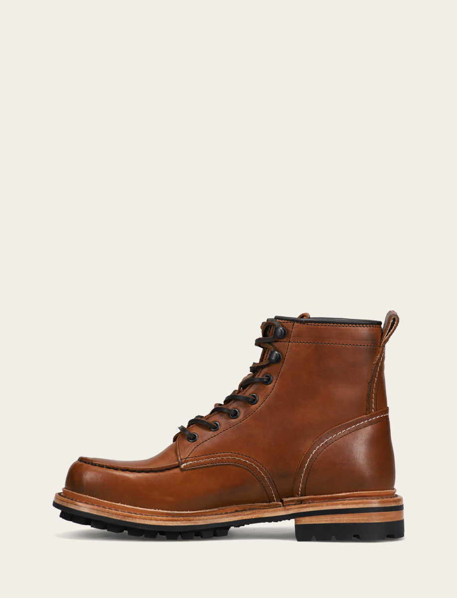 Frye Special Offer - Men's Caramel Hudson Workboot Lug