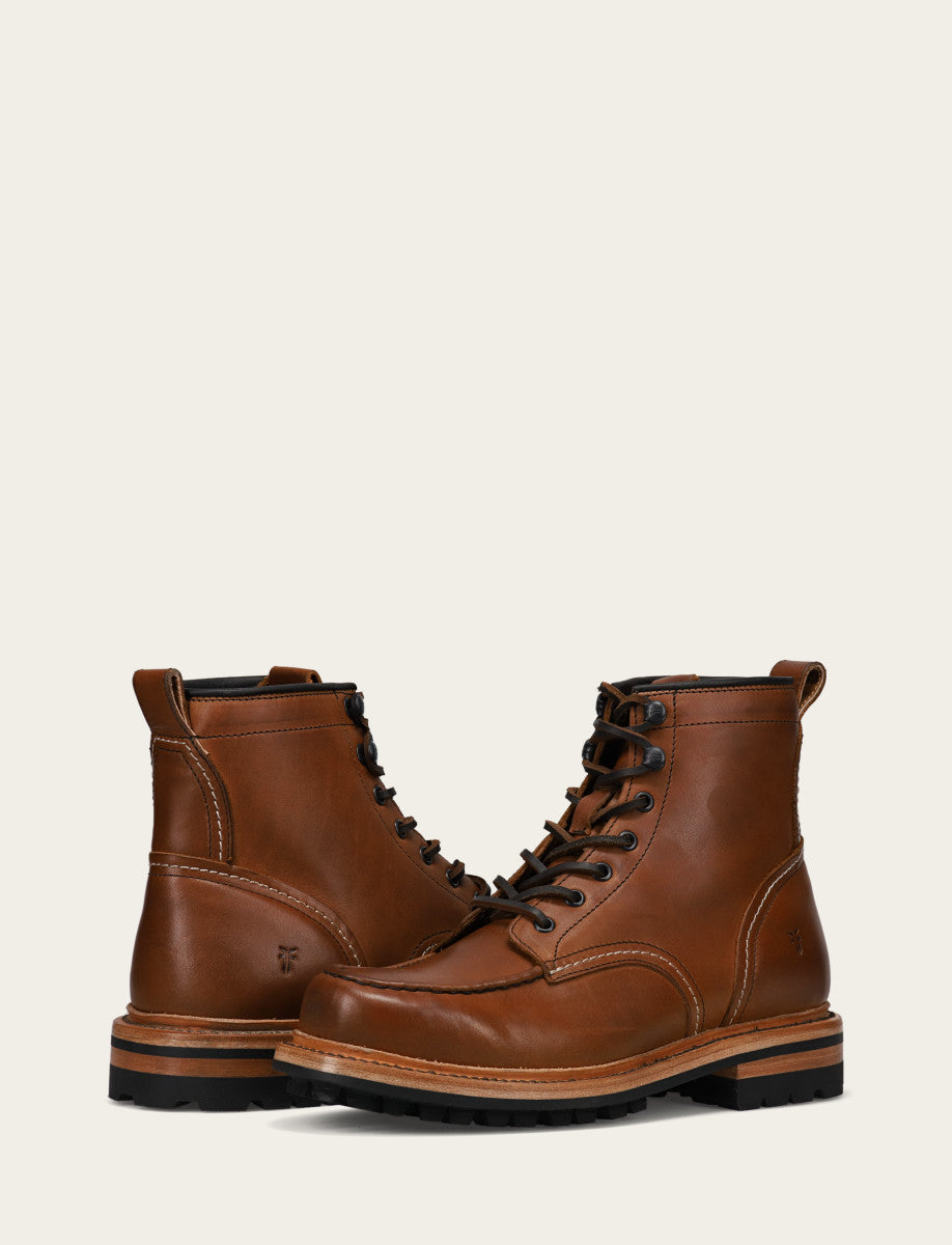 Frye Special Offer - Men's Caramel Hudson Workboot Lug