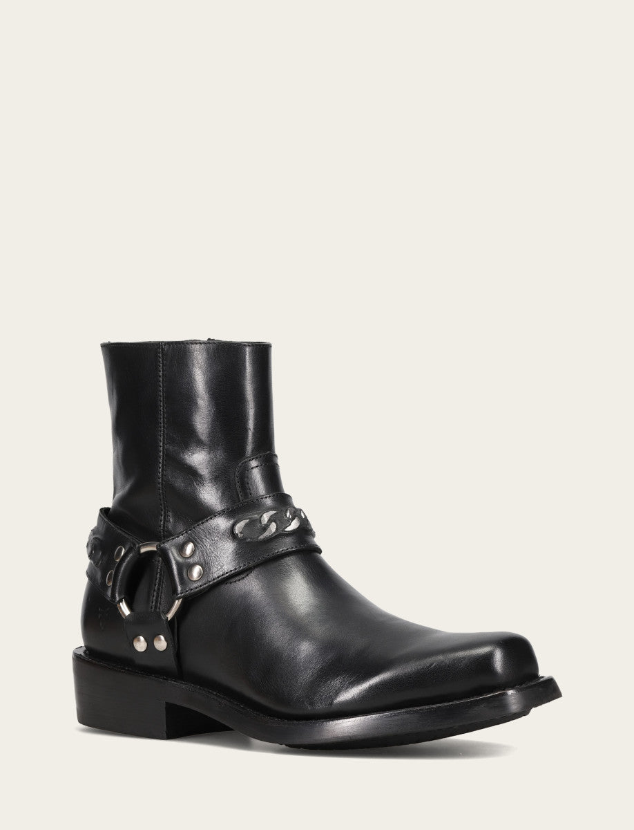 Frye Latest - Men's Black Conway Chain Harness Boot
