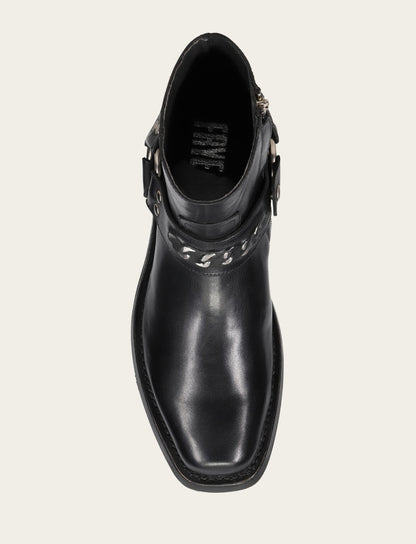 Frye Latest - Men's Black Conway Chain Harness Boot