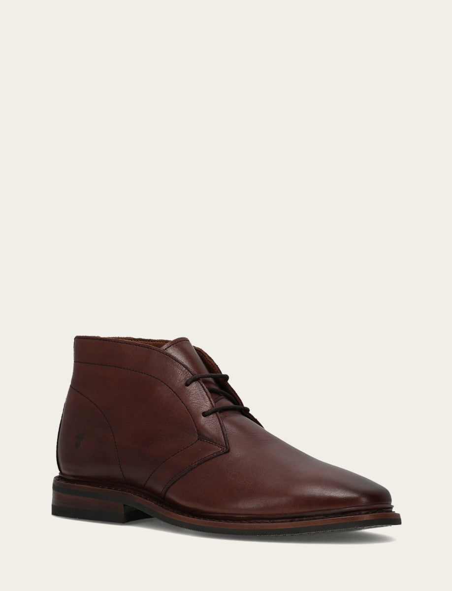 Frye Popular - Men’s Brown Oiled Leather Paul Chukka Boots