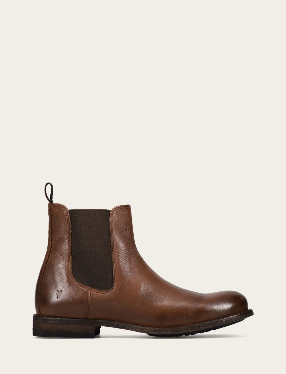 Frye Customer Favorite - Men's Cognac Tyler Flex Chelsea Boots