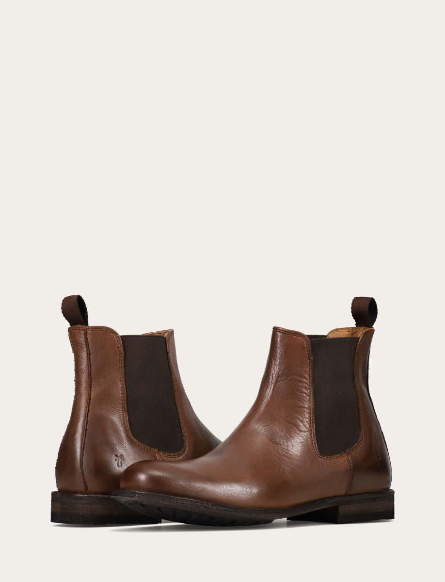 Frye Customer Favorite - Men's Cognac Tyler Flex Chelsea Boots