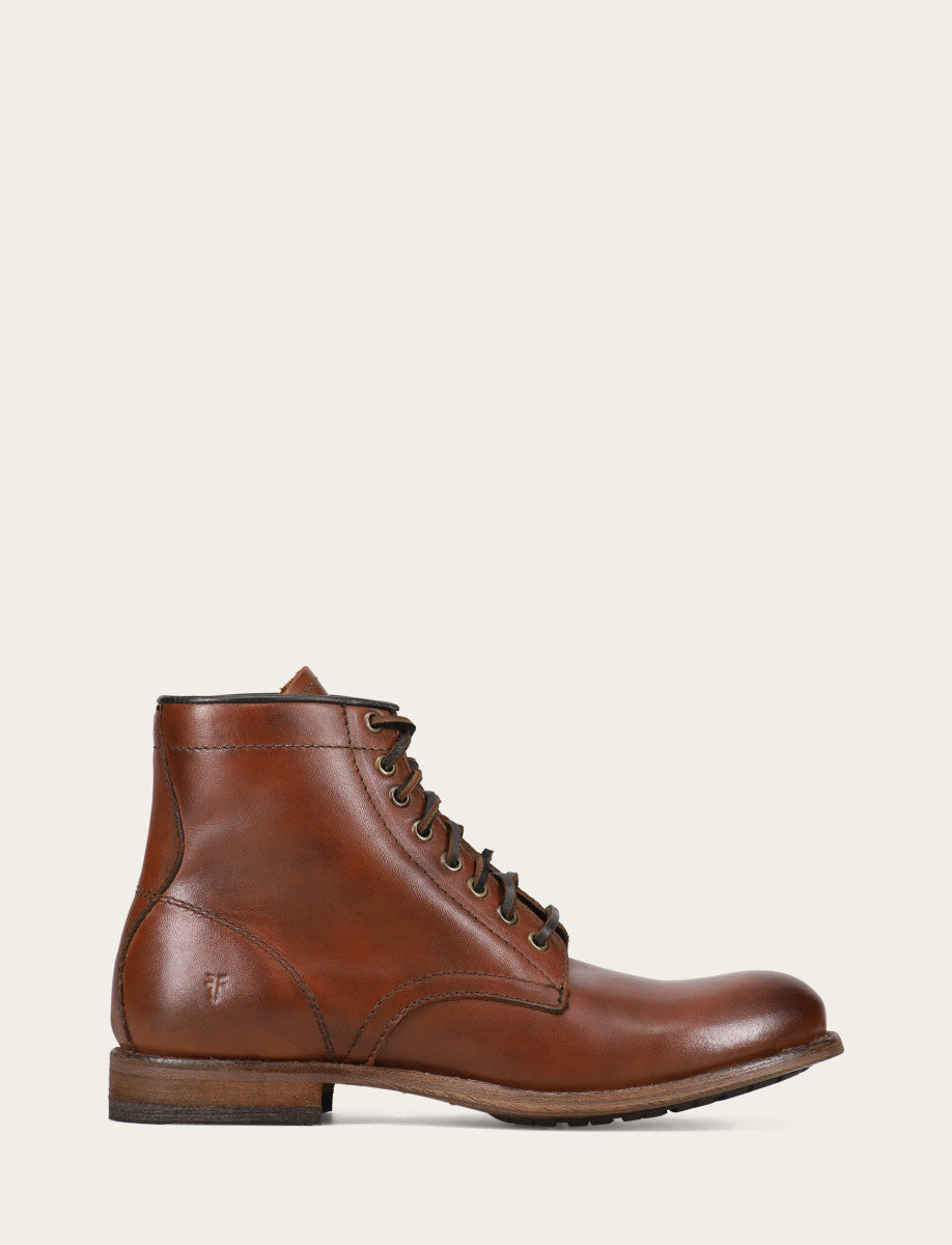 Frye Value - Men's Cognac Tyler Flex Lace Up Boots