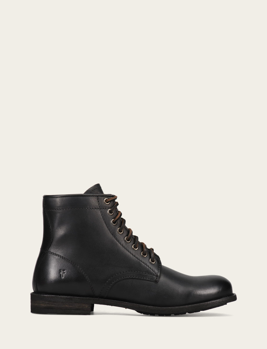 Frye Featured - Men's Black Tyler Flex Lace Up Boots