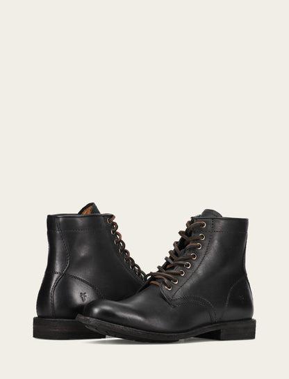 Frye Featured - Men's Black Tyler Flex Lace Up Boots