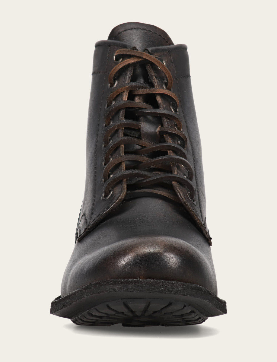 Frye Trusted - Men's Antiqued Black Tyler Flex Lace Up Boots
