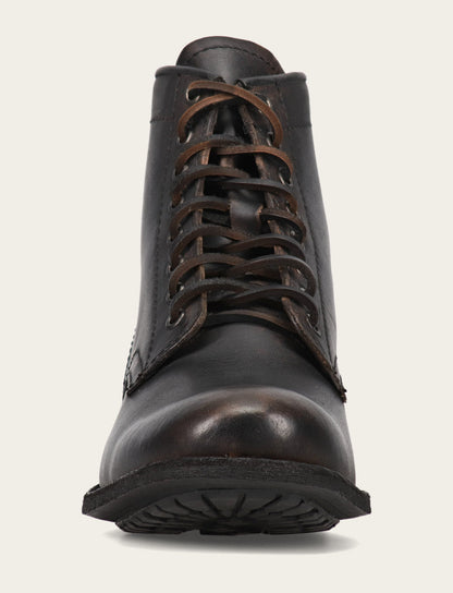 Frye Trusted - Men's Antiqued Black Tyler Flex Lace Up Boots