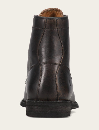Frye Trusted - Men's Antiqued Black Tyler Flex Lace Up Boots