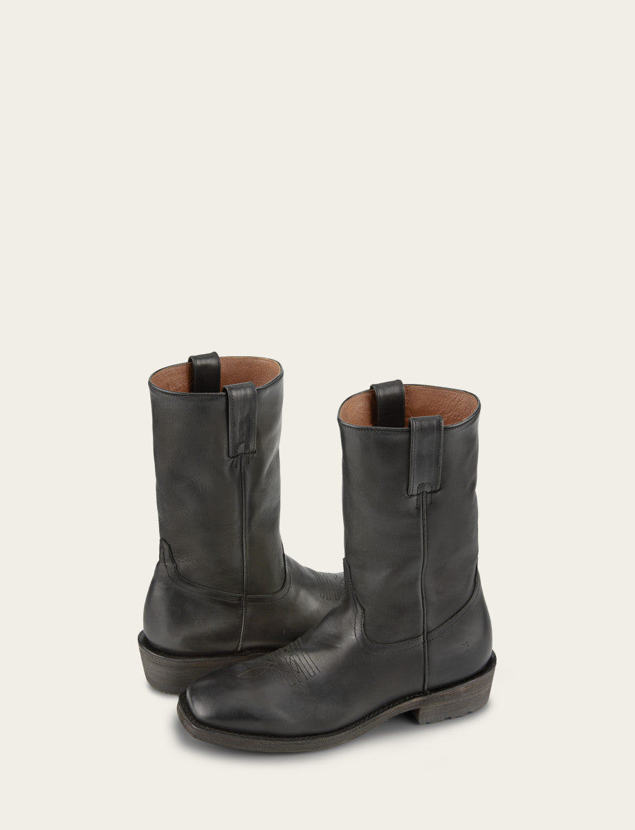 Frye Signature - Men's Black Nash Roper Western Boots