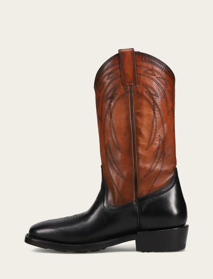 Frye Deals - Men's Black Nash Deco Stitch Pull On Boots