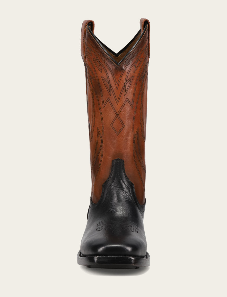 Frye Deals - Men's Black Nash Deco Stitch Pull On Boots