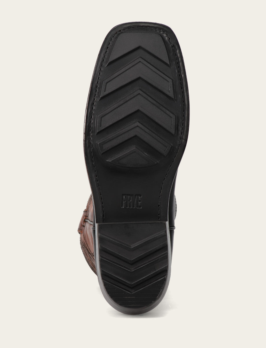 Frye Deals - Men's Black Nash Deco Stitch Pull On Boots