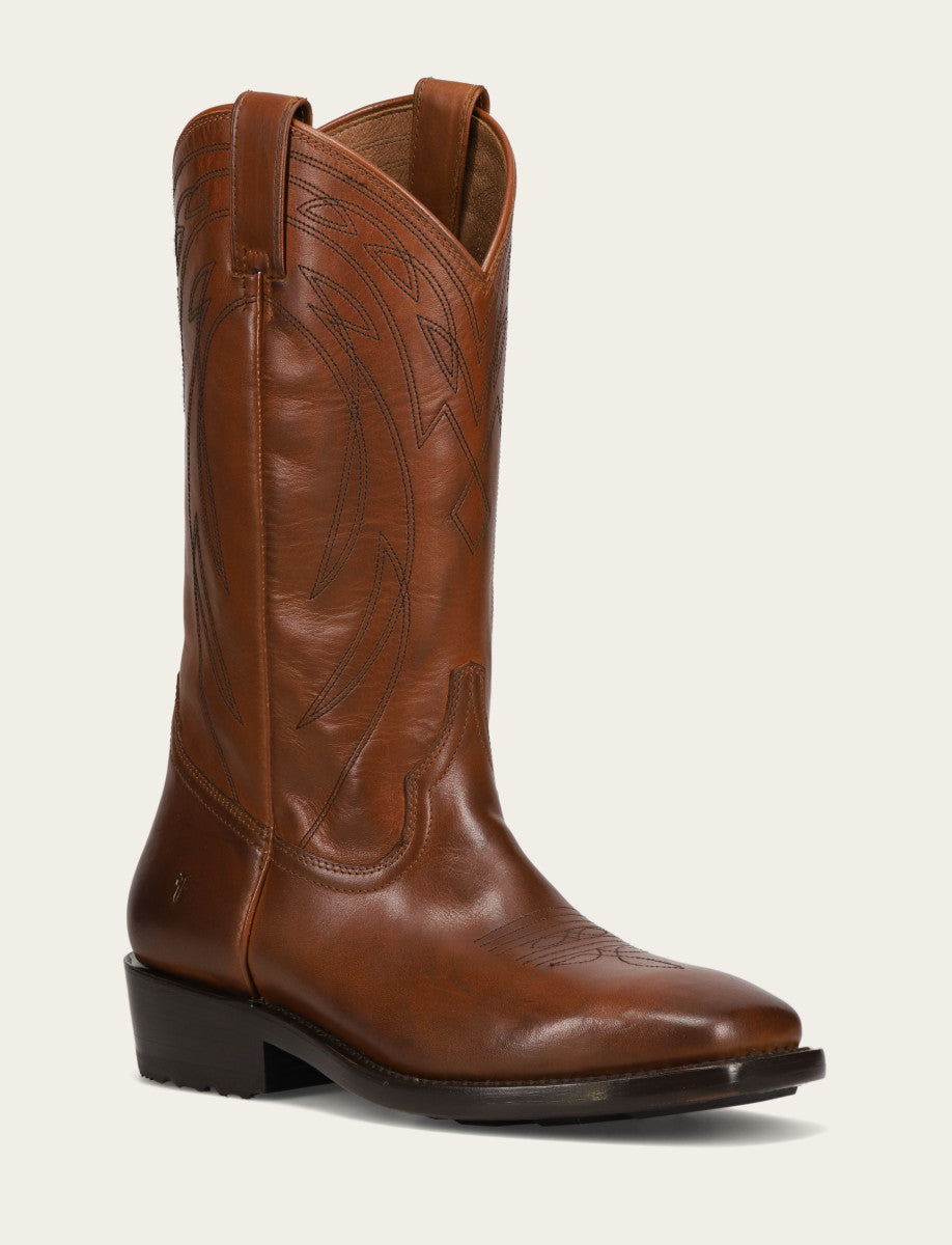 Frye Essential - Men's Caramel Nash Deco Stitch Pull On Boots